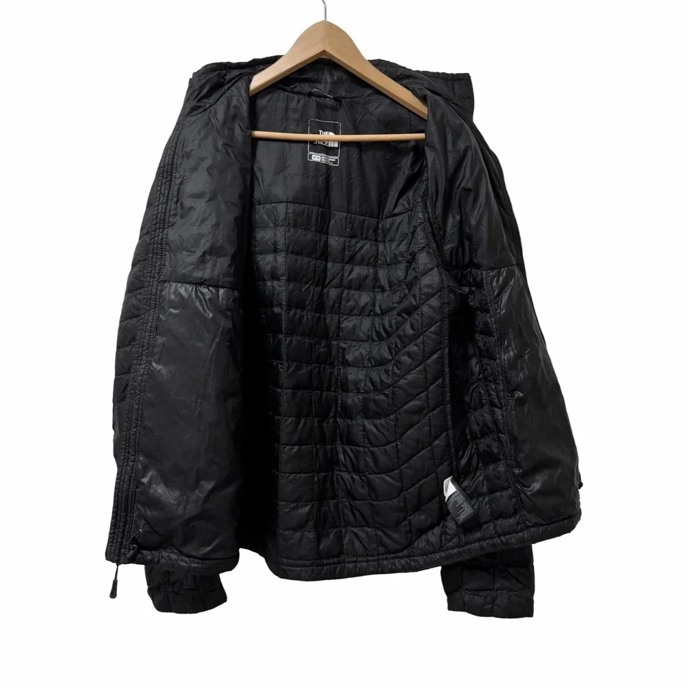 The North Face Mens Quilted Thermoball Eco Full Zip Puffer Jacket Size M‎ Black